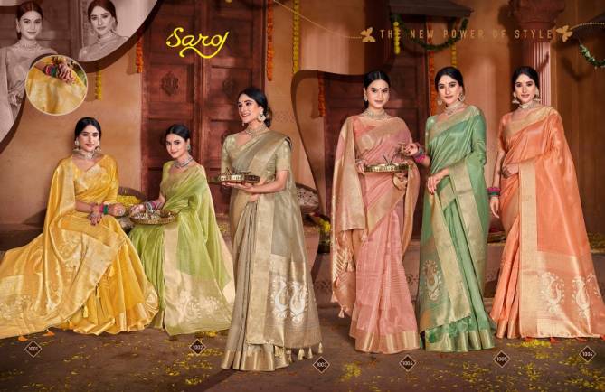 Saroj Niddhi Sequence Pallu Soft Fancy Fabric Saree Catalog